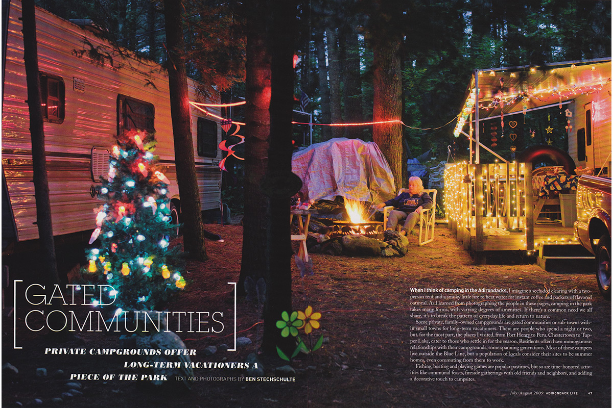 Adirondack Camp Grounds Feature Story. Adirondack Life Magazine.