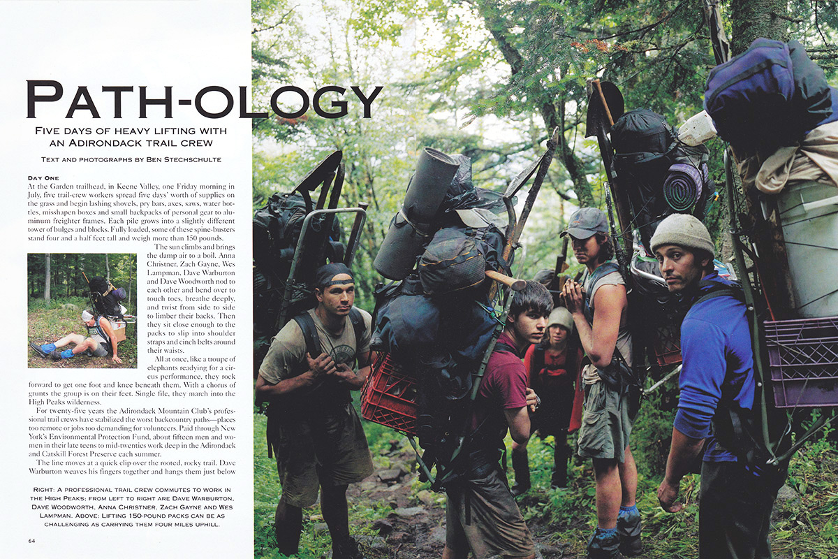 Adirondack Professional Trail Crew Feature Story. Adirondack Life Magazine.