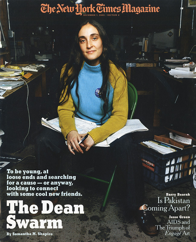 The Dean Swarm, Cover Story. The New York Times Magazine.
