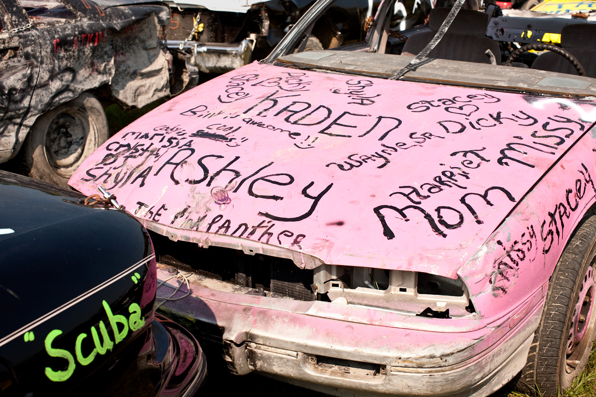 Demolition Derby Car. Essex County, NY.